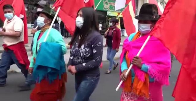 Protestas en la capital de Ecuador para protestar contra las políticas económicas y laborales del presidente Lasso