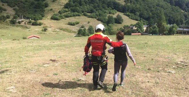 Rescatada en helicóptero una senderista de Bilbao enriscada en Picos de Europa