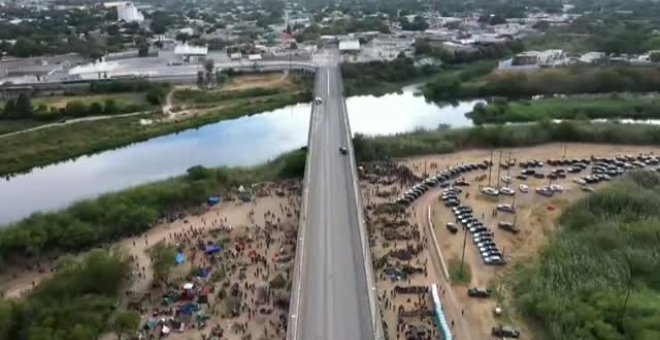 Más de 10.000 migrantes en la frontera mexicana con Texas