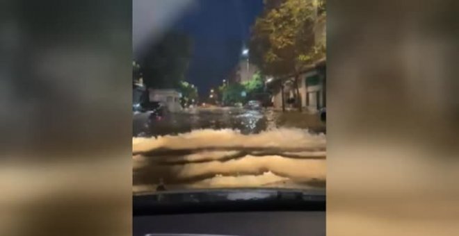 Las lluvias torrenciales provocan inundaciones en Murcia