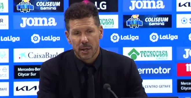 Simeone: "Depende de nosotros mejorar la intensidad"