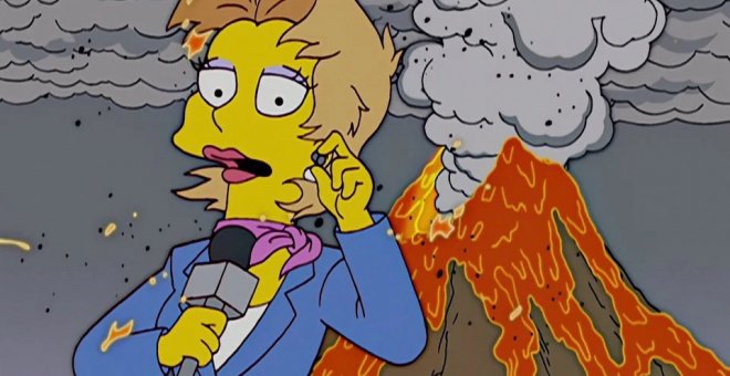 Las reacciones a la cobertura mediática de la erupción en La Palma: "Los Simpson volvieron a predecirlo"