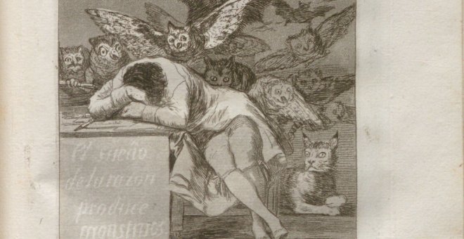 Hallada una primera edición de 'Los Caprichos' de Goya en la Menéndez Pelayo