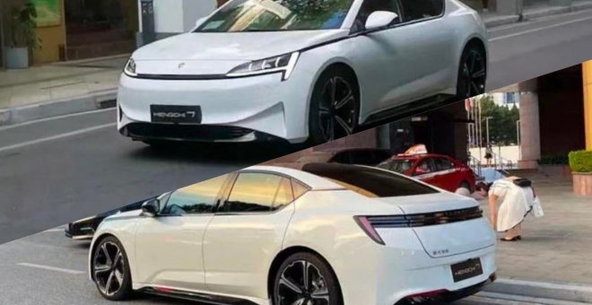 Uno de los coches eléctricos de Evergrande cazado de pruebas; siguen sus proyectos pese a todo