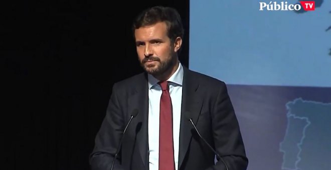La reacción de Pablo Casado a la detención de Carles Puigdemont