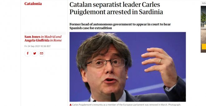 "Complicarà el diàleg amb Madrid": així es fa ressò la premsa internacional de la detenció de Puigdemont