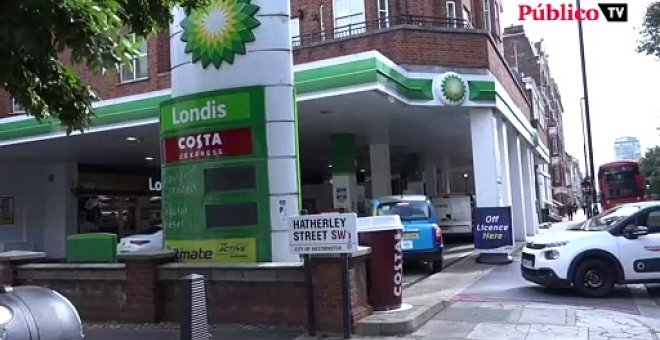 Desabastecimiento de combustible en las gasolineras de Londres