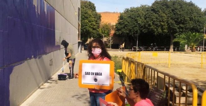 Protesta en Sant Feliu de Llobregat por la censura a un mural del artista CONSE