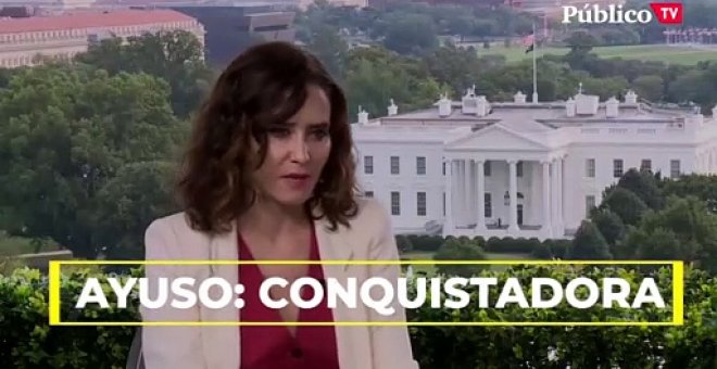 Ayuso aprovecha su gira en Estados Unidos para reivindicar la colonización