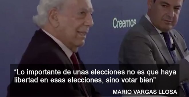 "La democracia es votar lo que diga Vargas Llosa": críticas por las palabras del Nobel de Literatura en la Convención del PP