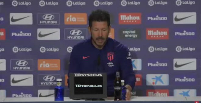 Simeone: "Respeto mucho a Koeman, ha demostrado mucha personalidad y le deseo lo mejor como colega"