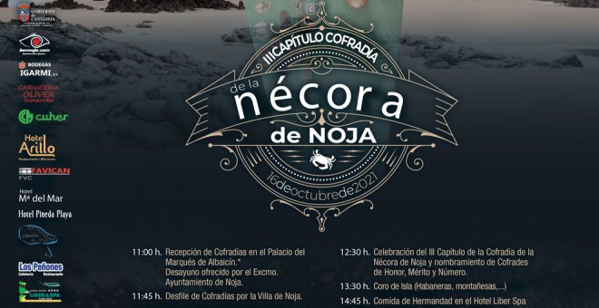 El Capítulo de la Cofradía de la Nécora se celebrará el sábado 16 de octubre