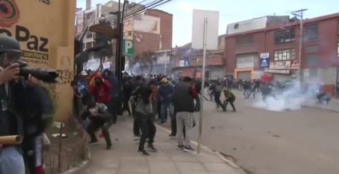 Violenta protesta de los cocaleros bolivianos