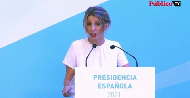 Yolanda Díaz, a Pablo Casado: "Lo peor que le puede pasar a un dirigente es no conocer la realidad de su país"