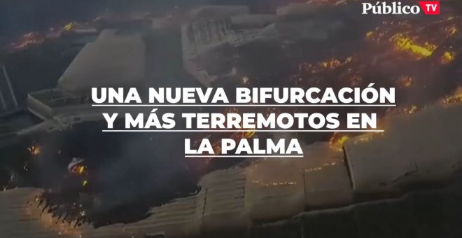 Una nueva bifurcación y más terremotos en La Palma