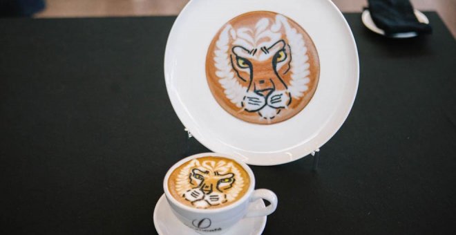 Una cántabra, campeona de España de 'latte art'