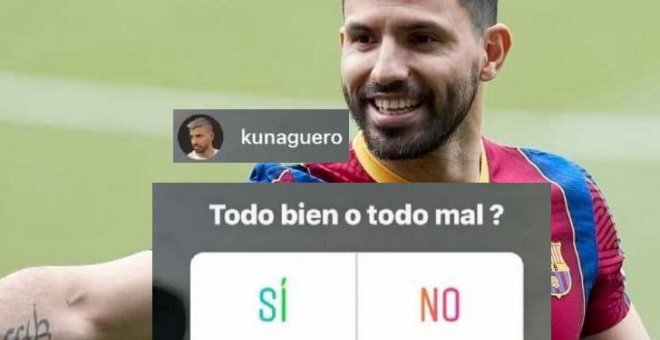 "Las preguntas del teórico de conducir": cachondeo con esta encuesta que el Kun Agüero ha publicado en Instagram