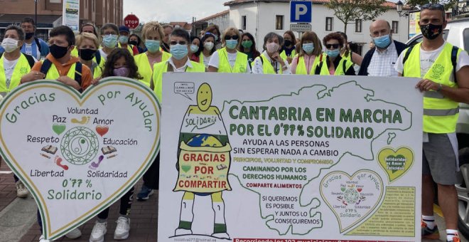 La Marcha Solidaria por el 0,77% une Polanco, Suances y Santillana