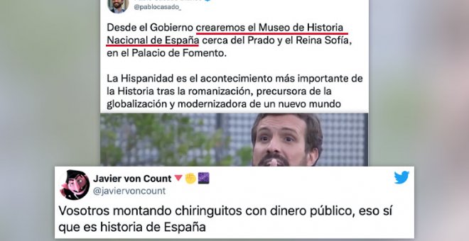 Los tuiteros analizan la propuesta de Casado para crear un Museo de Historia Nacional de España: "Que lo presida Toni Cantó"