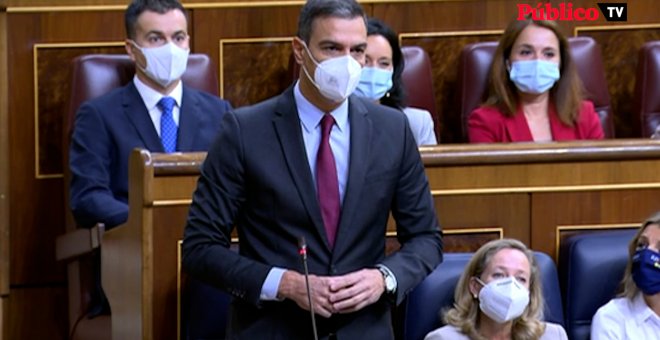 Pedro Sánchez responde a Pablo Casado: "Siempre que gobierna la izquierda hay abucheos e insultos a los presidentes de izquierdas"