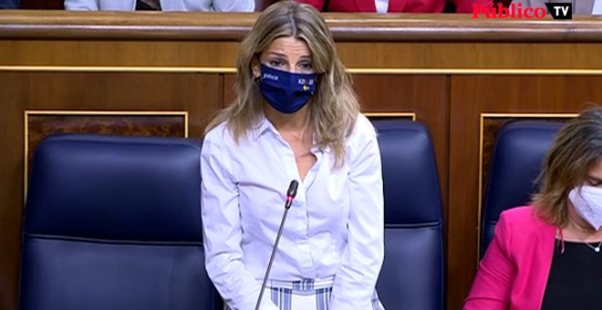 "Hoy, señor García Egea, le voy a dar dos datos": Yolanda Díaz ya le ha dado su repaso semanal al diputado del PP