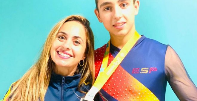 Héctor Díez Severino, subcampeón del mundo de patinaje