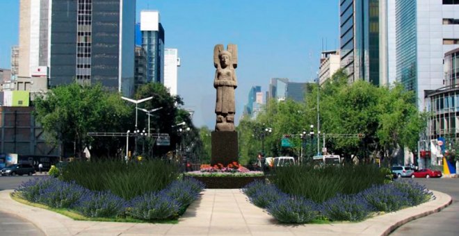 Ciudad de México elige 'La joven de Amajac' para reemplazar la escultura de Colón