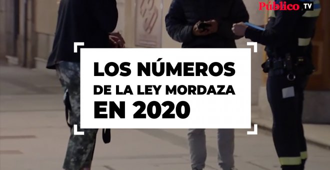 Los números de la Ley Mordaza en 2020