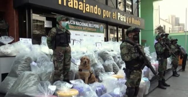 La Policía de Perú confisca un alijo de cinco toneladas de marihuana y cocaína