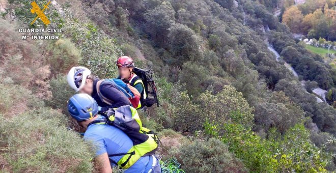 Rescatadas seis personas atrapadas en la vía Ferrata de la Hermida