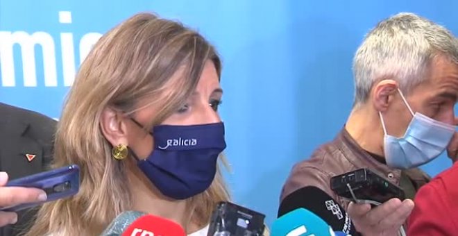 Yolanda Díaz pide a sus socios que "se aclaren" respecto a la reforma laboral