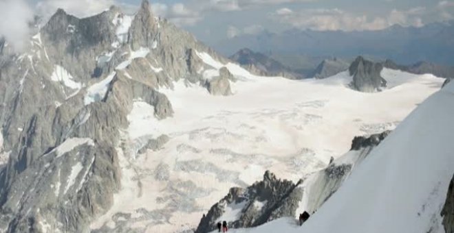 El Mont Blanc pierde altura un año más