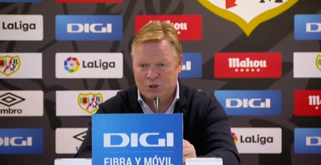 La última rueda de prensa de Koeman en el Barça