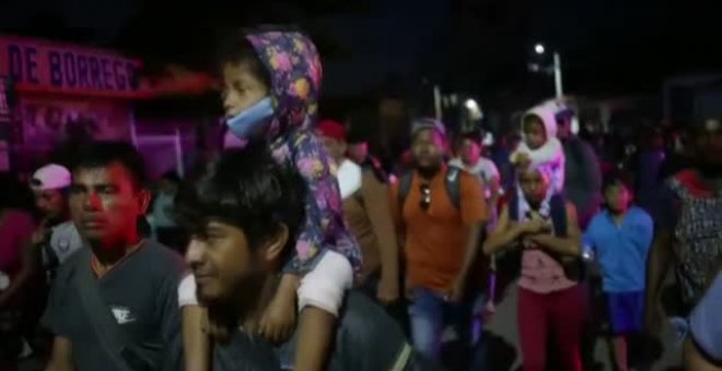 Miles de migrantes cruzan México en busca del sueño americano