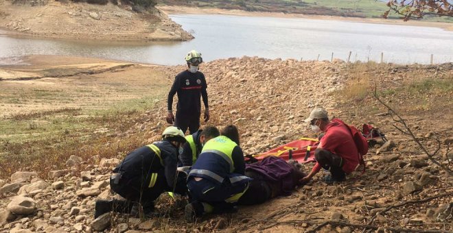 Rescatada una senderista que se rompió un tobillo en el Pantano del Ebro