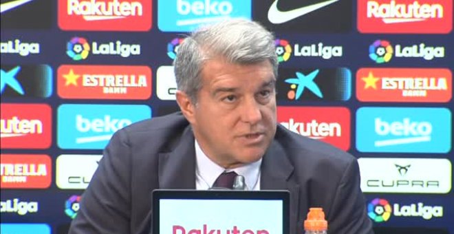 Laporta dice que habla a menudo con Xavi aunque advierte que no es la única opción