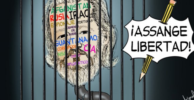 "Libertad para Julian Assange"