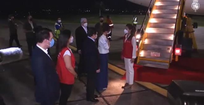 La reina Letizia ya está en Paraguay
