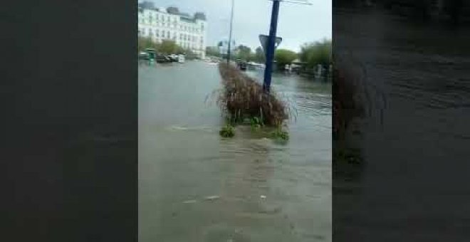 Santander, inundada