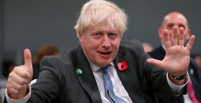 Boris Johnson volvió de Glasgow a Londres en un jet privado para una cena con amigos tras la Cumbre del Clima