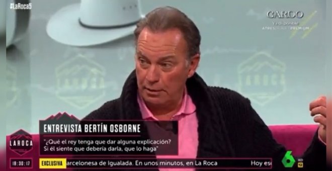 Otegi se ríe de Bertín Osborne después de que le utilice como ejemplo para defender a Juan Carlos I