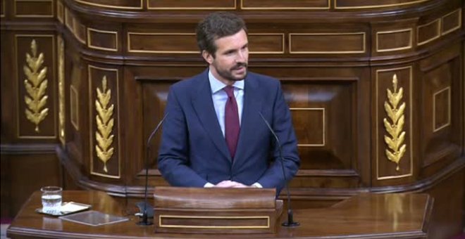 Casado responde a Sánchez: "Su legislatura está basada en la arrogancia, las mentiras y la incompetencia"