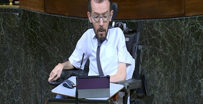 Echenique cree que "la más que previsible exoneración de Juan Carlos I" no es "muy homologable a los principios europeos"