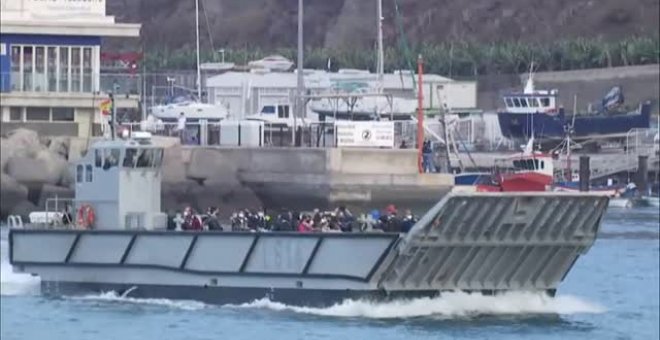 La Armada iniciará mañana el traslado de agricultores a las plataneras al sur de las coladas de La Palma