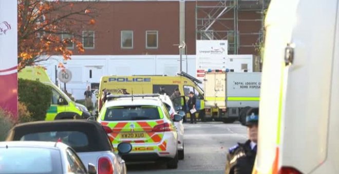 La policía antiterrorista investiga la explosión de un coche en Liverpool