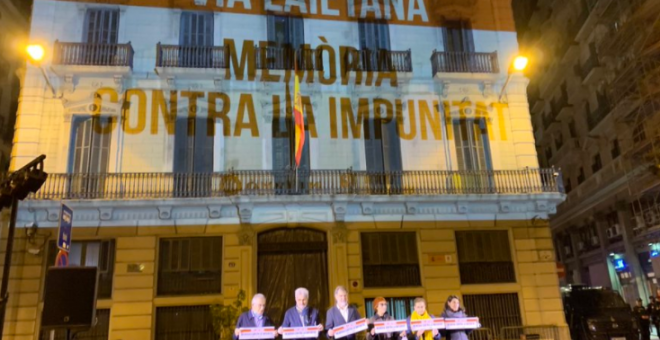 Òmnium denuncia l'ombra del passat franquista a la seu policial de Via Laietana