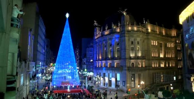 Abel Caballero proclama el comienzo de la Navidad con el encendido de las luces de Vigo