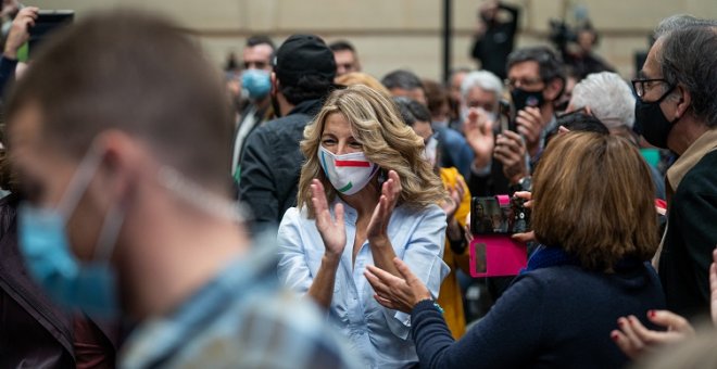 Así desarma Yolanda Díaz el eslogan preferido de Isabel Díaz Ayuso