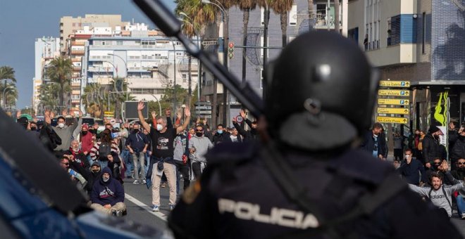 Unidas Podemos traslada su malestar en el seno del Gobierno por la represión policial a los huelguistas de Cádiz
