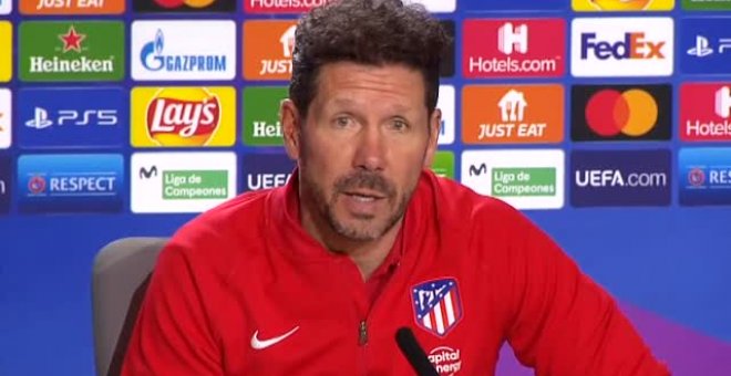 Simeone: "Tenemos que estar fuertes y llevar el juego donde les podemos hacer daño"